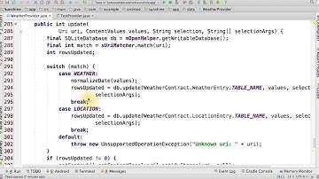 Update and Delete - Solution - Developing Android Apps