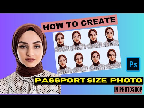 How to Create a Passport Size Photo in Adobe Photoshop 2023| Photoshop tutorial. #photoshoptutorial