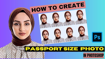 How to Create a Passport Size Photo in Adobe Photoshop 2023| Photoshop tutorial. #photoshoptutorial