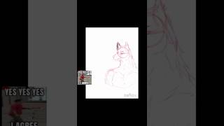 let's learn to draw furry 🐺 #drawing #art #furry #meme#shorts #followme