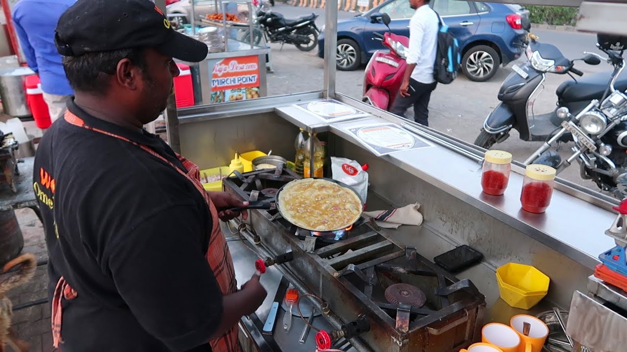 BUTTER MASALA OMELETTE | wow omelettes | idl lake | kukatpally | Best Omelettes in Hyderabad | Street Food Zone