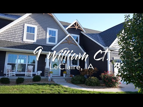 9 William Ct., LeClaire, IA home video tour