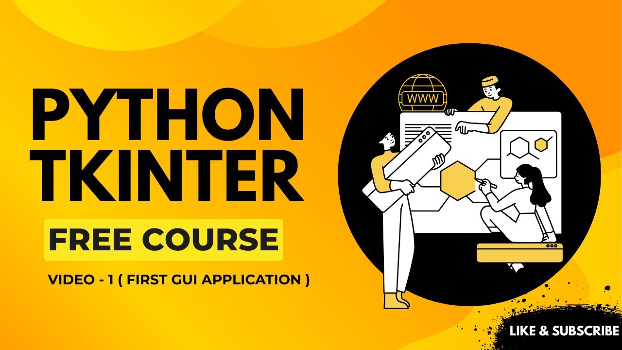 Python GUI Course | First GUI Application - Video - 1 | Tkinter ...