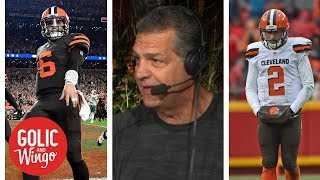 Baker Mayfield wiping away any comparisons to Johnny Manziel for Browns | Golic and Wingo | ESPN