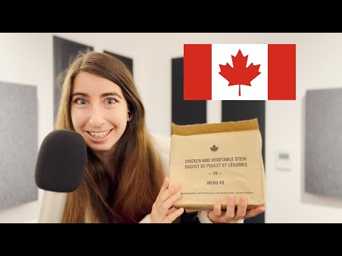 ASMR Canada Army MRE | Individual Meal Pack Review