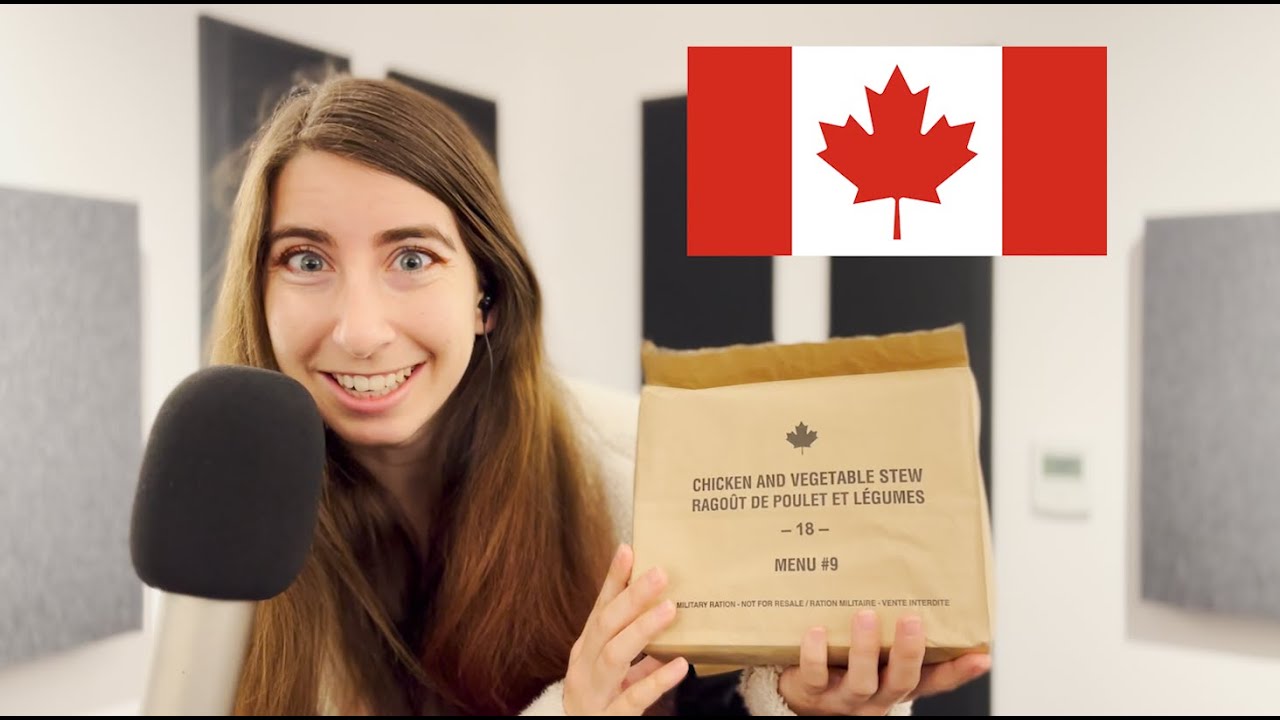 ASMR Canada Army MRE | Individual Meal Pack Review