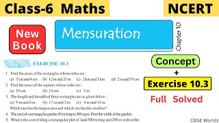 Class 6 Maths NCERT Chapter 10 Mensuration Exercise 10.3 full Solved | #class6 #cbseworldz screenshot 5