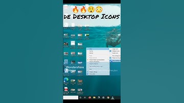 Computer Desktop Icons Hide 😲 || #hide #tipsandtricks #viral #shortvideo 🔥🔥