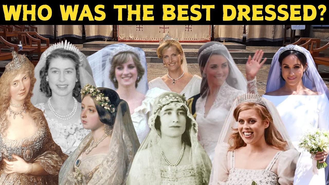 Most ICONIC royal wedding dresses of all time | British Royal Brides  throughout history