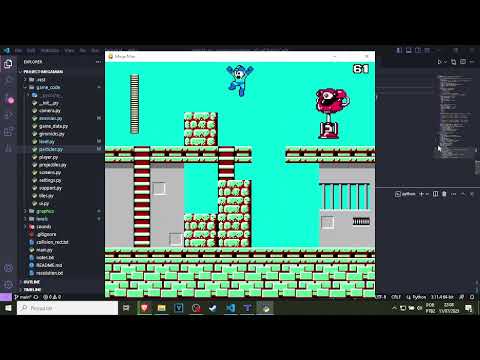 Testing Big Eye enemies from Mega Man Powered Down — Python — Pygame