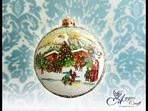 Decoupage Tutorial , Christmas Medallion , DIY Tutorial