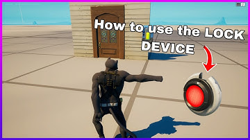 How to use the LOCK DEVICE IN FORTNITE CREATIVE | tutorial