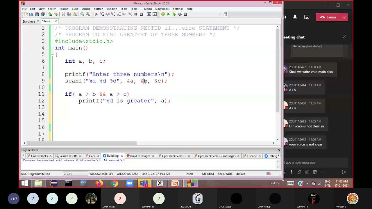 Nested if else in C(Video1) by Dr. E. Raju - YouTube