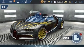 Nfs no limits : Bugatti Chiron, stage up 7(replay races)