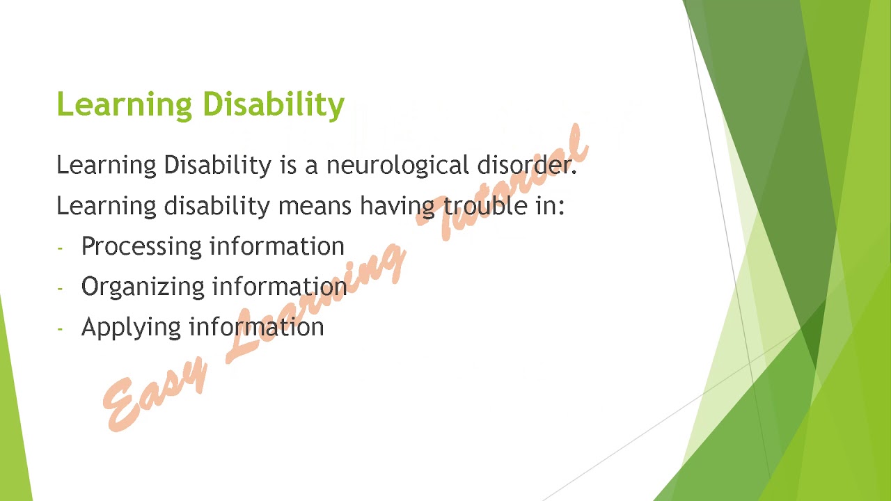 Psychology Learning Disabilities YouTube