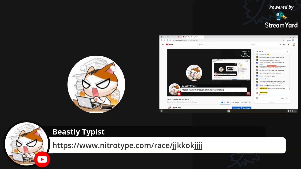 (Nitro Type) Racing With Fans