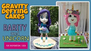 Rarity and Unicorn Gravity Defying Cake | for inspiration / idea | ❤️❤️❤️ screenshot 5