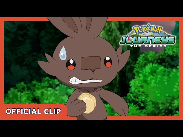 Scorbunny shares scones! | Pokémon Journeys: The Series | Official Clip class=