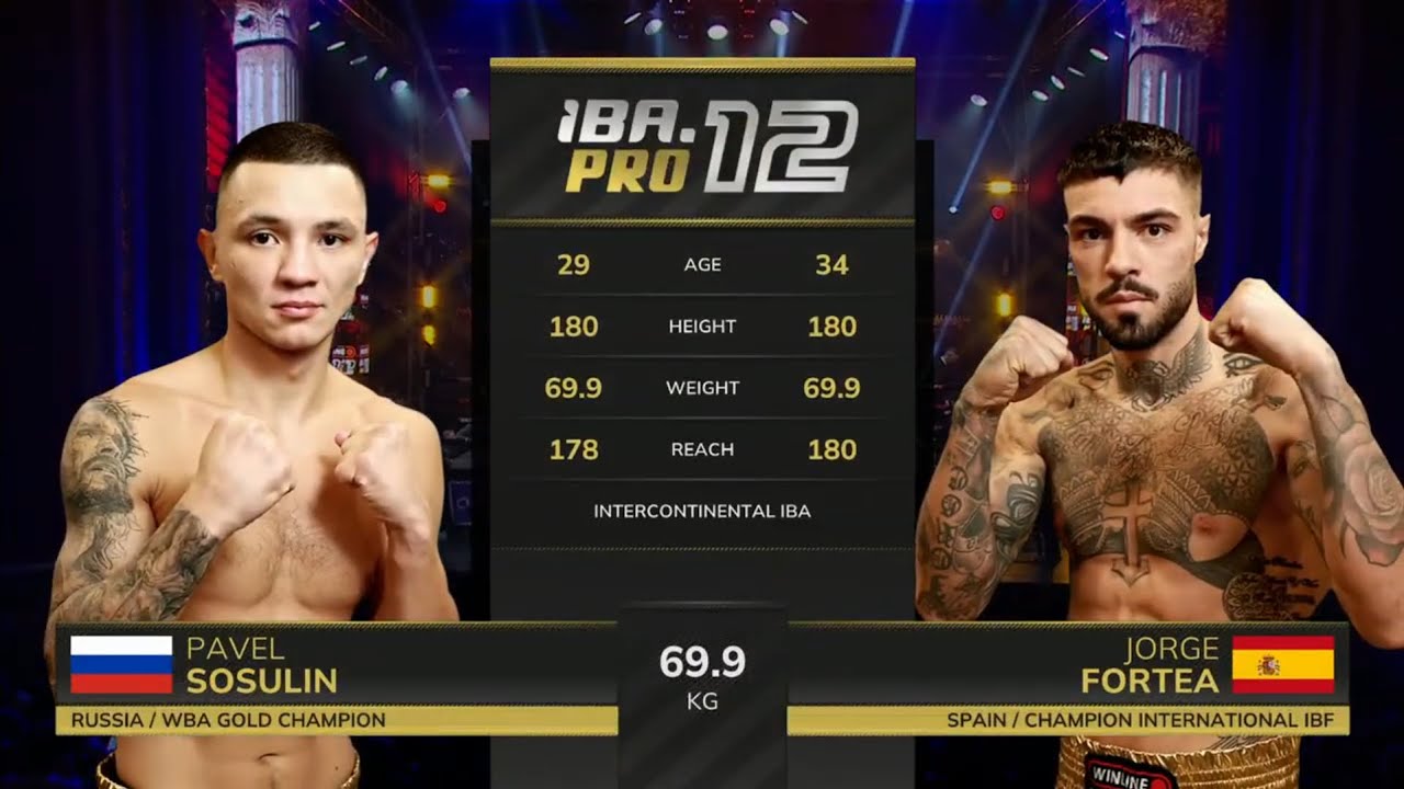 Pavel SOSULIN 🇷🇺 vs Jorge FORTEA 🇪🇸 | IBA.PRO 12 | November 6, 2025 | Samara, Russia