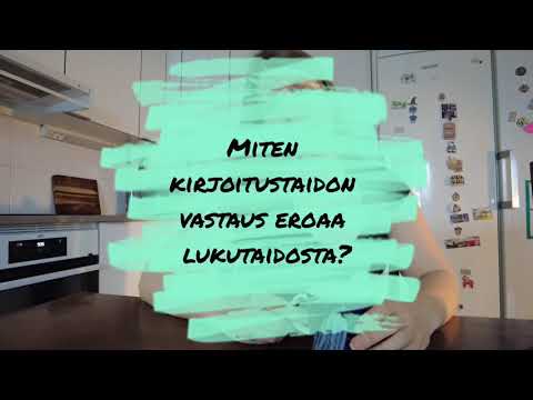 Äikkää minuutissa: Luku- ja kirjoitustaidon vastauksen eroja