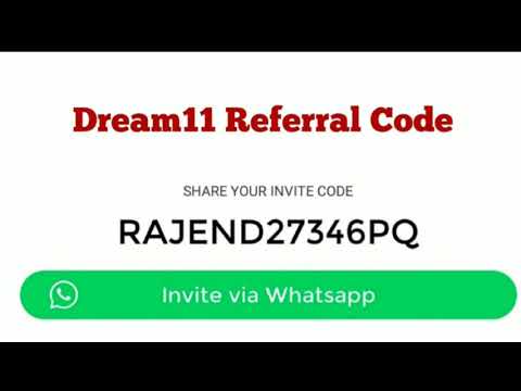 Dream11 Referral Code - Free 100₹ Bonus By Dream11 App