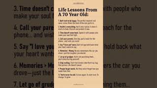 "10 Life Lessons From a 70-Year-Old That Will Change your life#Motivation#lifelesson#shortfeed#viral