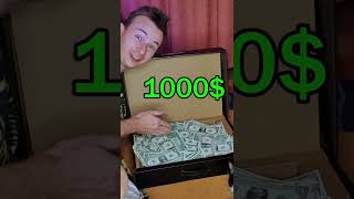 Что Выберет Кот 1000$ или Сосиску? #Shorts