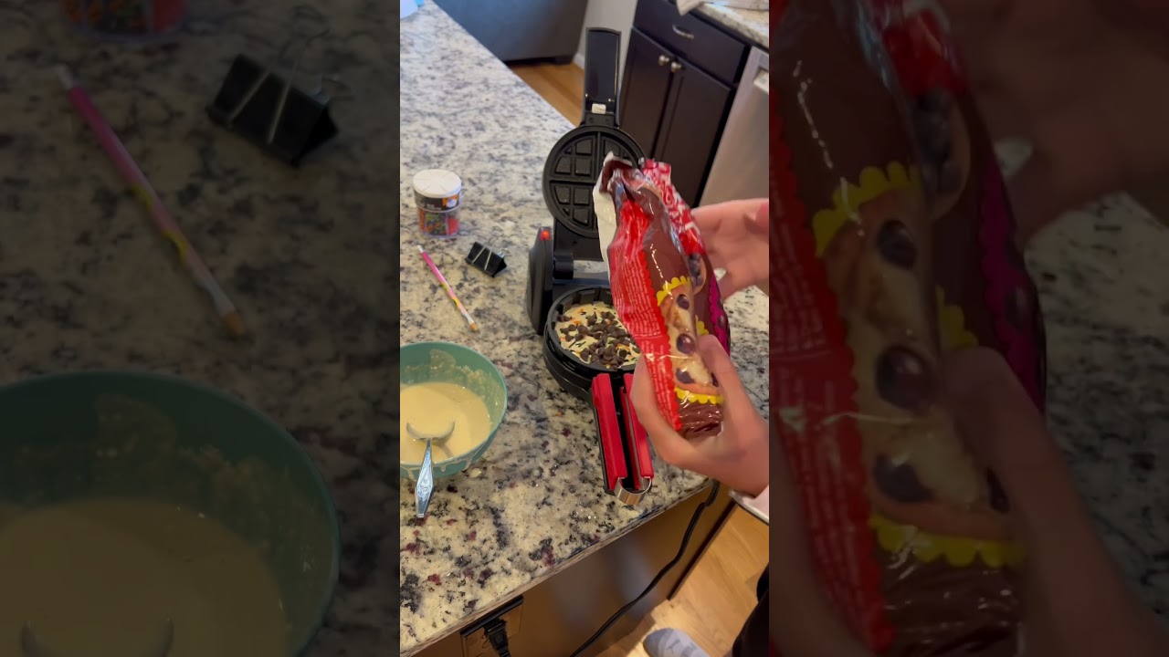 Make huge stuffed waffles in 8 minutes! 