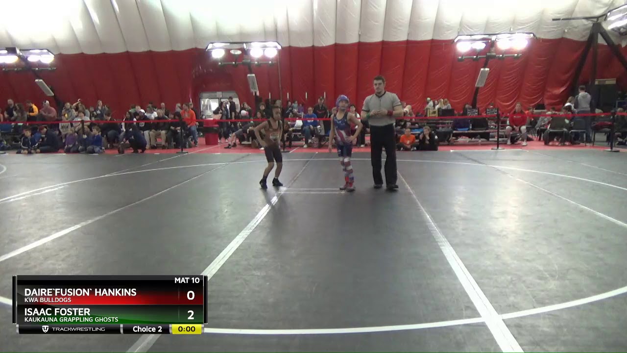10U 71 Isaac Foster Kaukauna Grappling Ghosts Vs DaireFusion Hankins KWA BULLDOGS