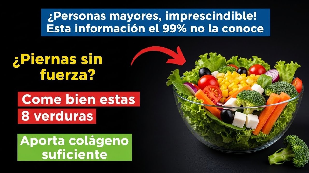 ¿Hormigueo en manos y piernas débiles? Falta “esto”. 8 verduras antiinflamatorias la 3ª es increíble