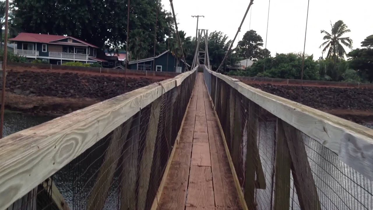 Hanapepe Swinging Bridge in Kauai, Hawaii. YouTube