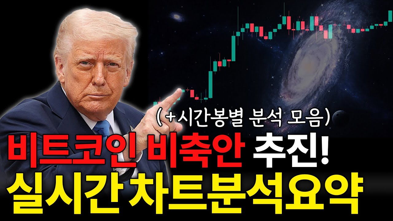 이제는 장기전이다! 비트코인 시간봉별 차트분석요약 + 트럼프 호재