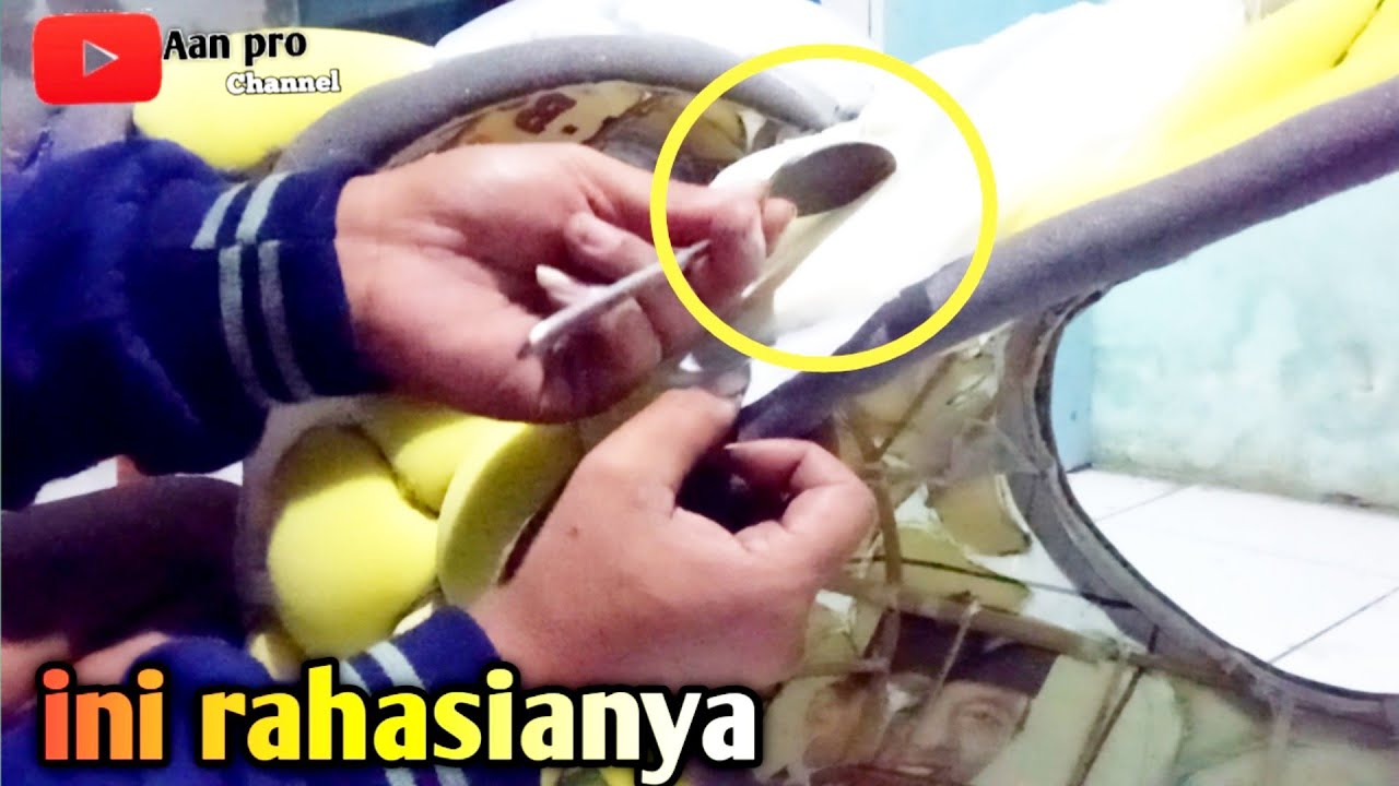 Cara mudah menyampul kepala layangan naga motif timbul dengan kain peles