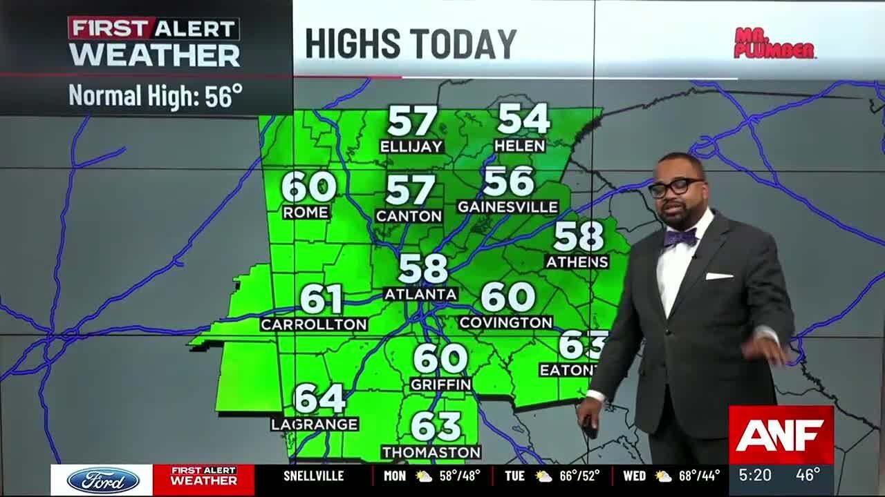 FIRST ALERT FORECAST: Cloudy, 50s Monday - YouTube