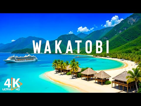 Wakatobi, Indonesia 4K - Coral Reefs, Turquoise Waters &amp; Serene Islands - VIDEO 4K UHD