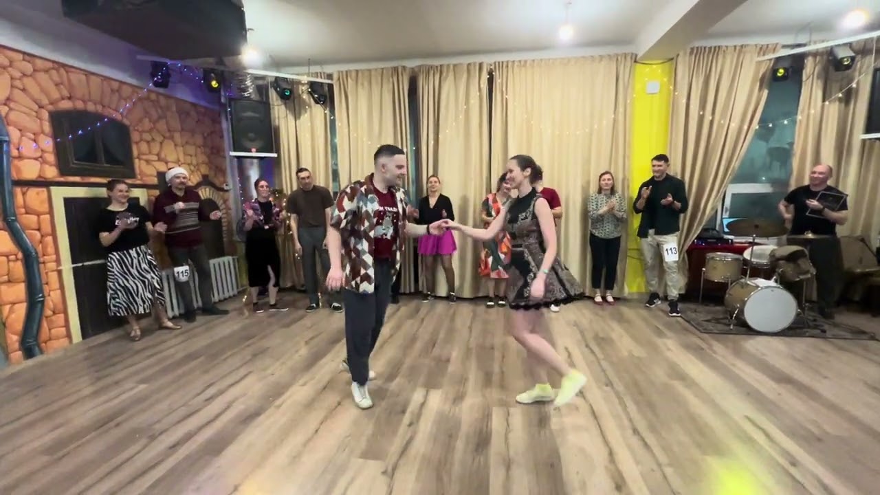 Christmas 2023. Lindy Hop Mix&Match ProAm. Final. Yana Shushakova & Max Vanin