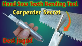 Aari Main Dhaar Kaise Lagaye | How To Make Sharp Hand Saw | How To Set Hand Saw Teeth | Hand saw