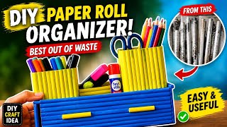 DIY Mini Storage Box Using Rolled Papers | Creative Craft