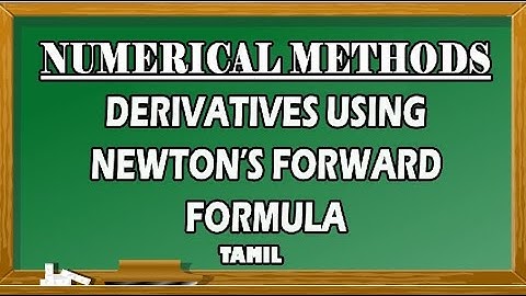 Derivatives Using Newton