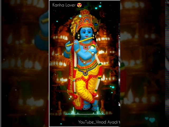 Teri Panah Hame Rakhna 🙏🤗 ll Krishna WhatsApp Status ll Full screen Video Full HD ll Vinod Ayadi class=