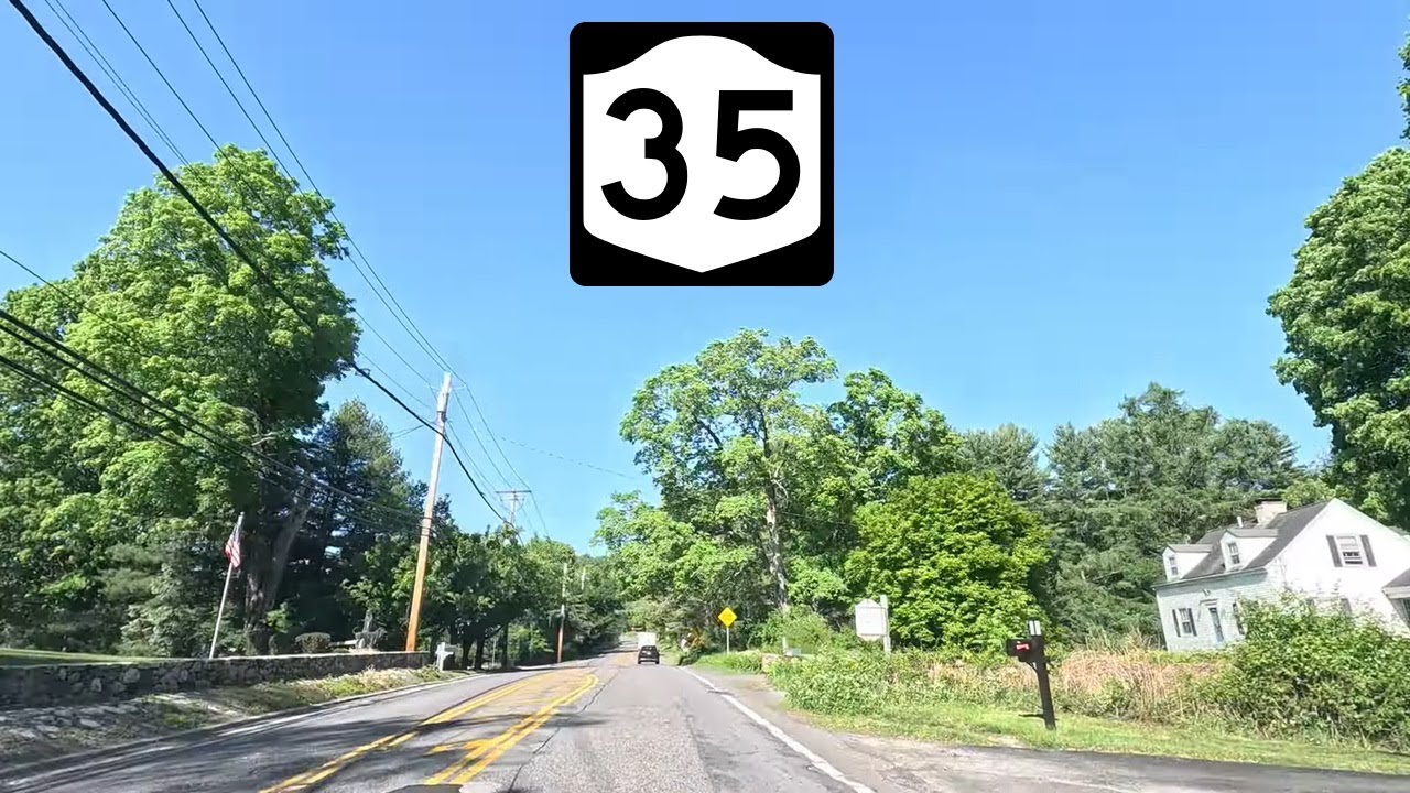 ⁴ᴷ⁶⁰ Driving New York Route 35 from Katonah, NY to South Salem, NY