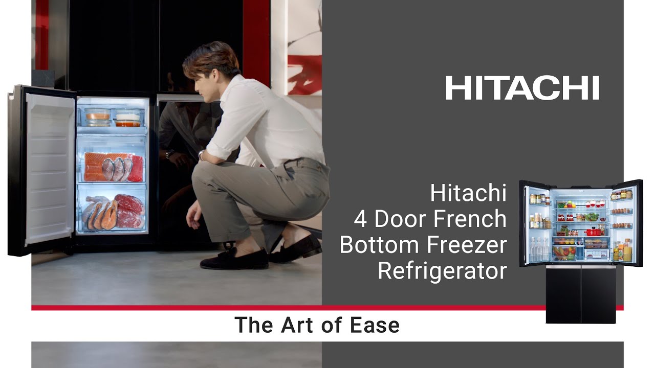 Hitachi 4 Door Refrigerator French Bottom Freezer | The Art of