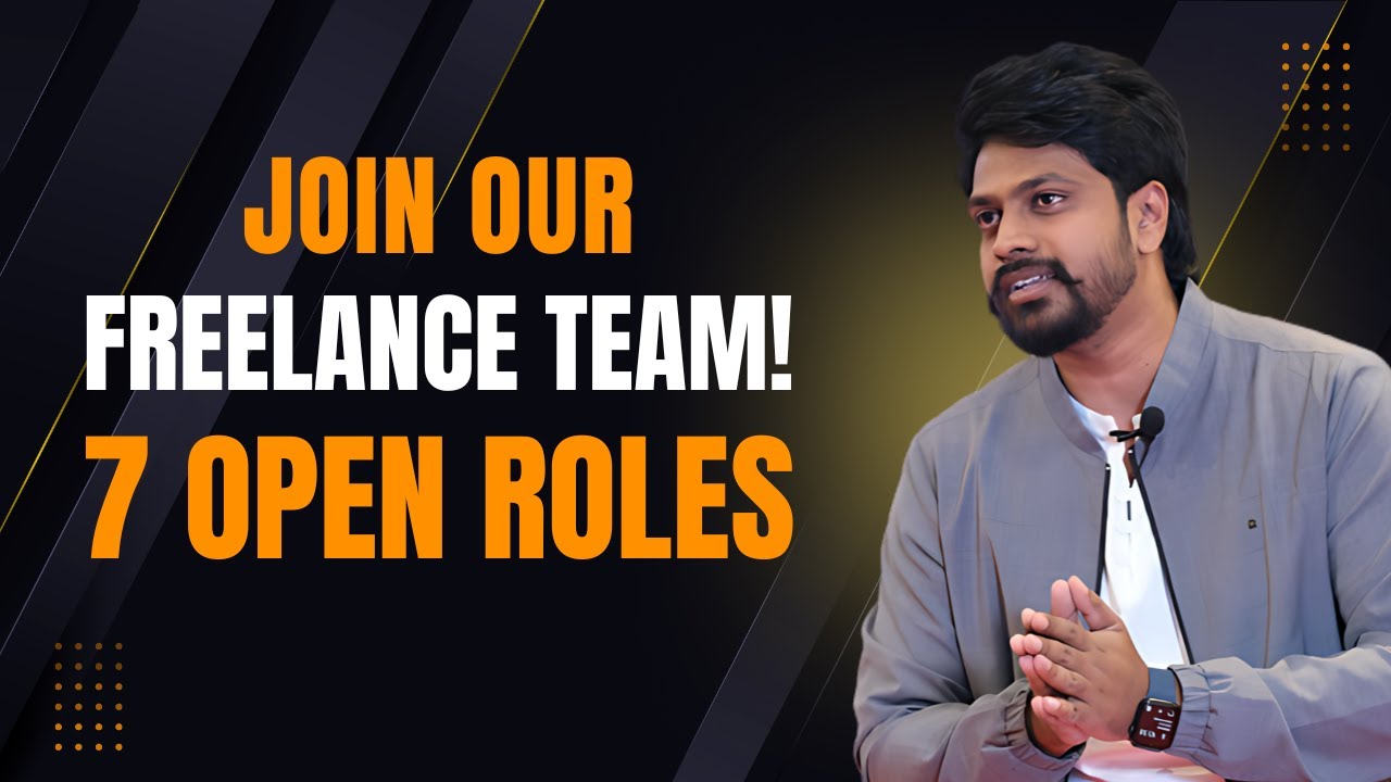 Hiring Now: 7 Paid Freelance Roles (Apply Today) - YouTube