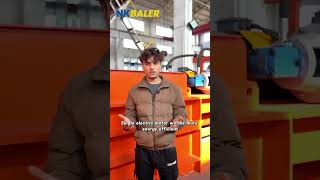 Used Tire Horizontal Baler #baler #baling