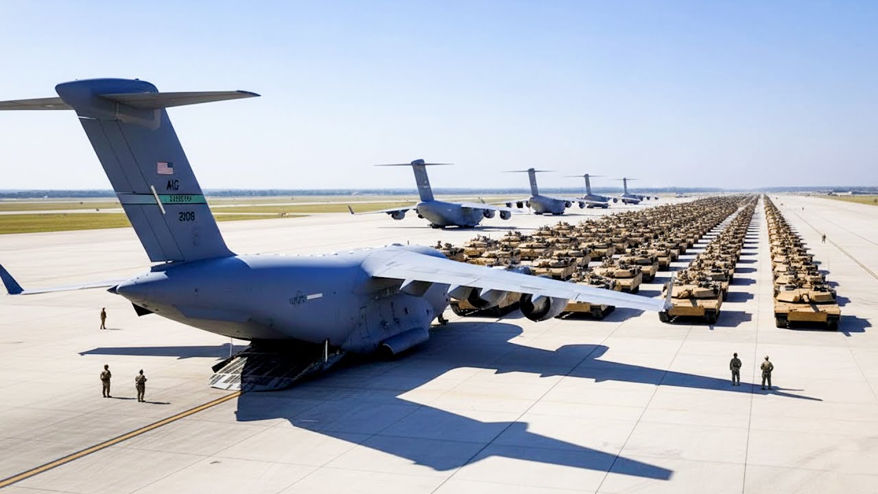 Iran Panic! 5,000 US M1 Abrams Tanks Arrive in the Middle East – A Message to Tehran