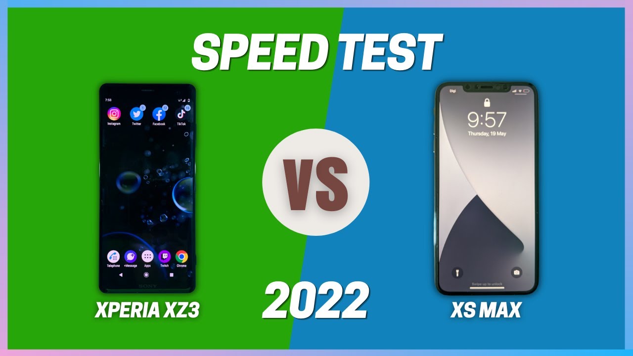 Sony Xperia XZ3 VS IPhone XS Max Speed Test YouTube
