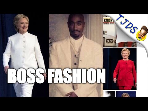 Hillary's Fashion Inspired By Rap Icons Tupac, Suge Knight & Snoop?