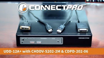 Using DisplayPort and HDMI with the UDD-12A+