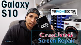 Samsung Galaxy S10 Cracked Front Screen Repair - Without Disassembling