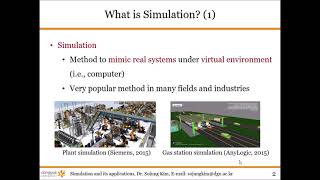 Simulation and Its Application : Introduction